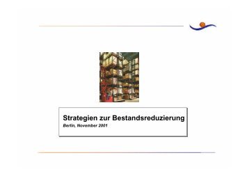 Strategien zur Bestandsreduzierung - Georgboll.de