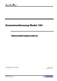 Modul 104_Datenmodell implementieren - Janik von Rotz