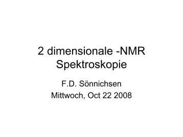 2D-NMR spectroscopy