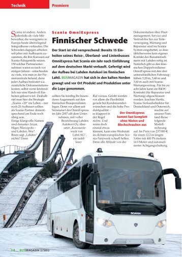 Scania OmniExpress - Busmagazin