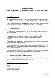 Informationsblatt zum Handwerker-Parkausweis Region Frankfurt ...