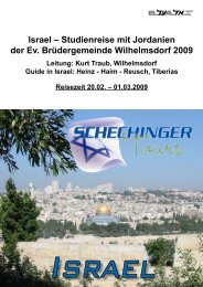 Israel - Evangelische Brüdergemeinde Wilhelmsdorf