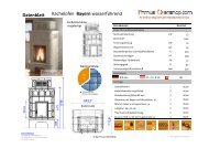 Datenblatt Kachelofen Bayern wasserführend - Primus-Ofenshop