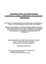 Europäische Park- und Gartenanlagen in politischer, sozialer