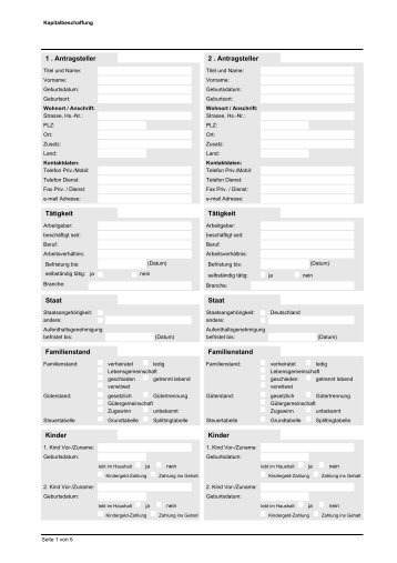 Selbstauskunft-Kapitalbeschaffung - Wirtschaftskanzlei Berlin