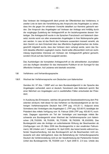 Entscheid vom 8. Juli 2009 Strafkammer - Bundesstrafgericht