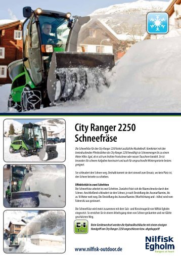 City Ranger 2250 Schneefräse - Nilfisk-Egholm