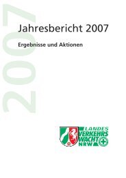 Jahresbericht 2007 - Landesverkehrswacht Nordrhein-Westfalen eV