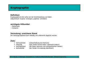 Kryptographie - Software Engineering