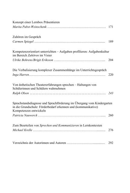 Inhaltsverzeichnis als Pdf