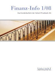 Finanz-Info 1/08 - Valiant Bank