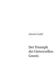 Der Triumph der Universellen Gnosis - Bibliotheca Philosophica ...