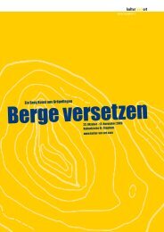 Katalog zur Ausstellung BERGE VERSETZEN ... - Kultur Vor Ort e.V.