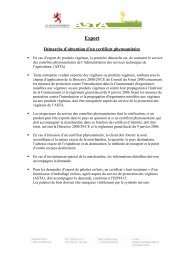 Démarche d'obtention d'un certificat phytosanitaire - ASTA