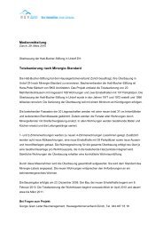 Umbau Ueberbauung Hatt Bucher Stiftung - HEV Zürich