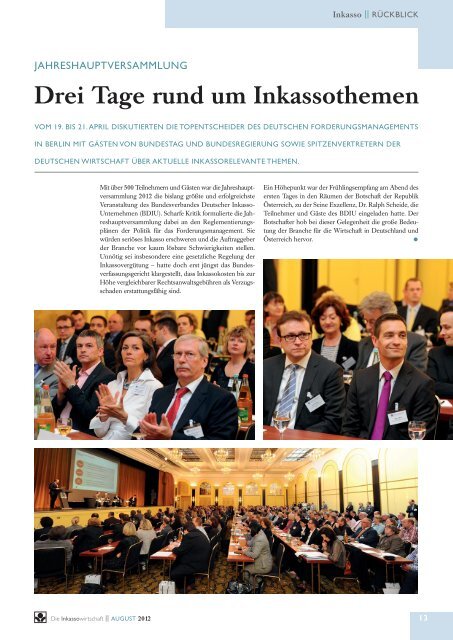 Die Inkassowirtschaft - Bundesverband Deutscher Inkasso ...