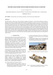 the virtual reconstruction of temple b in selinunte excavation ... - ISPRS