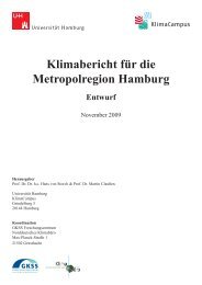 Klimabericht für die Metropolregion Hamburg - LOICZ