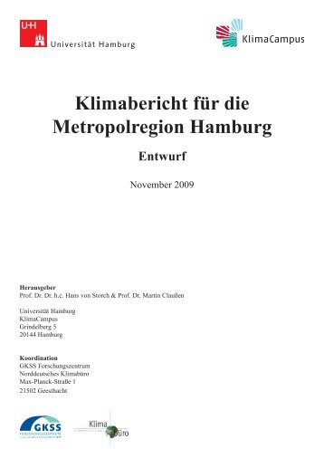 Klimabericht für die Metropolregion Hamburg - LOICZ