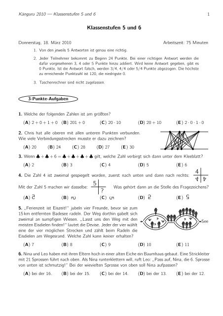 Klassenstufen 5 und 6