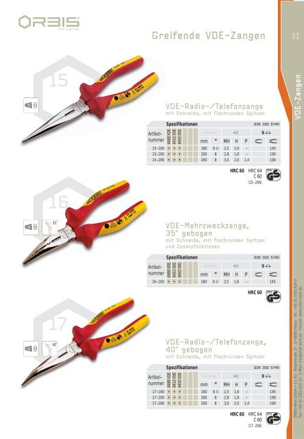 Qualitätszangen - OrbisWill GmbH & Co. KG