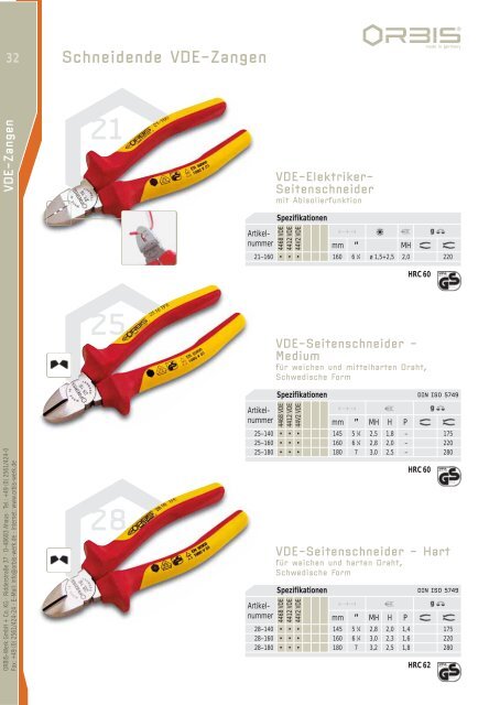 Qualitätszangen - OrbisWill GmbH & Co. KG