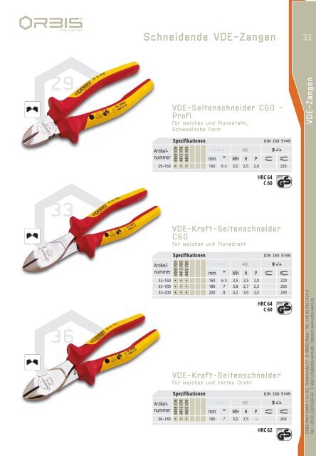 Qualitätszangen - OrbisWill GmbH & Co. KG