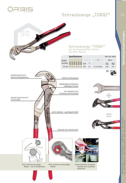 Qualitätszangen - OrbisWill GmbH & Co. KG
