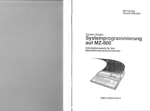 Systemprogrammierung - The Sharp MZ-Series