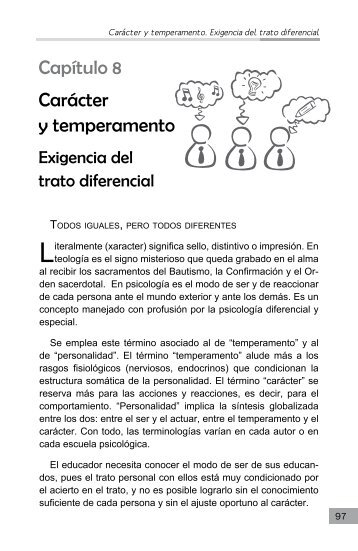 Capítulo 8 Carácter y temperamento