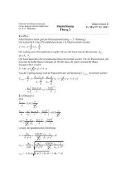 Musterlösung Übung 2 D-MAVT SS 2003 1)(4Pkt) d U 2) (6Punkte) ( )2
