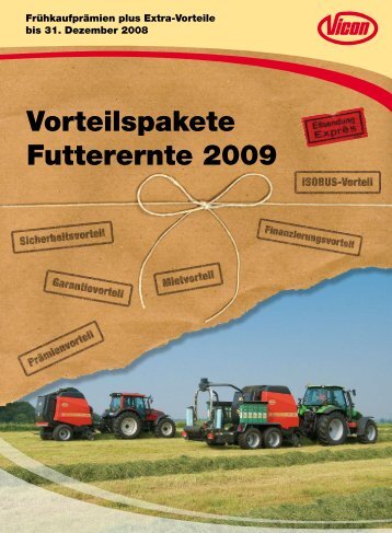 Vorteilspakete Futterernte 2009 - Kverneland