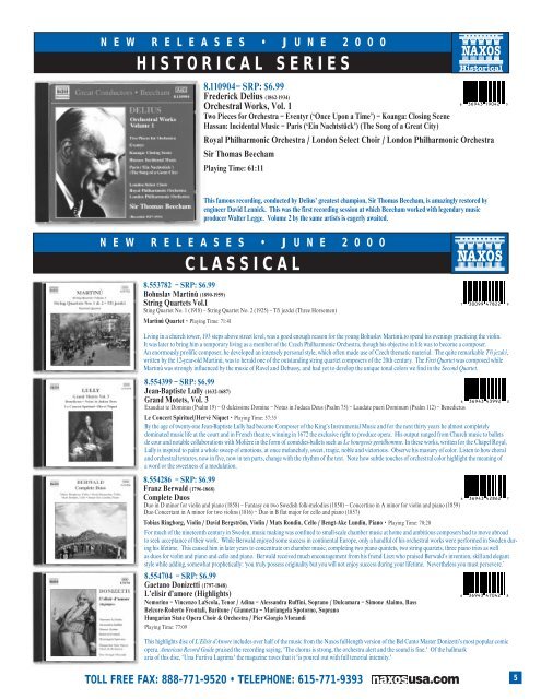 Naxos of America to Distribute Ivory Classics.