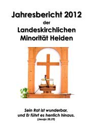Jahresbericht 2012 - minoritaet-heiden.ch