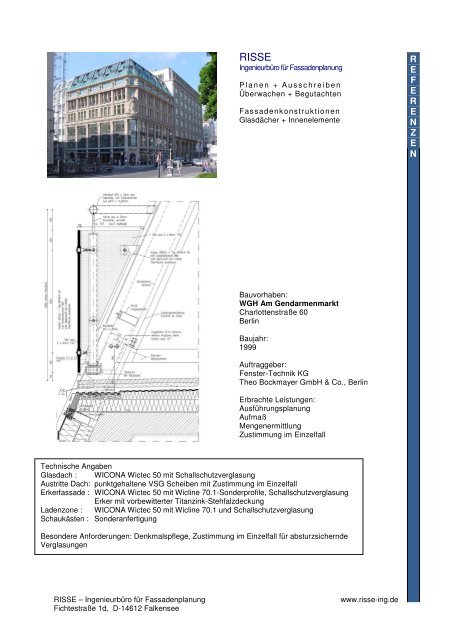 Portfolio Risse Fassadenplanung - Risse-ing.de