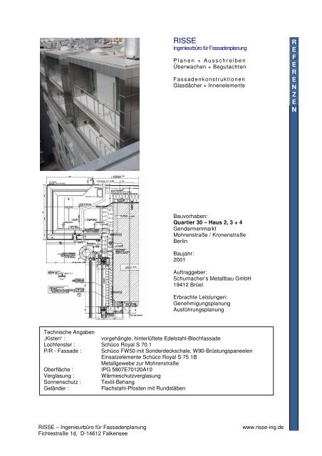 Portfolio Risse Fassadenplanung - Risse-ing.de