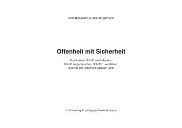 Offenheit mit Sicherheit - vpm