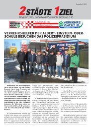 Ausgabe 2/13 - der Verkehrswacht Bremen