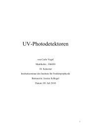 UV Photodetektoren (PDF, 929,1 KB) - Institut für Festkörperphysik