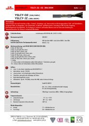 DATENBLATT YSLCY-JZ; -OZ 300/500V YSLCY-OZ (300 ... - Eltrim