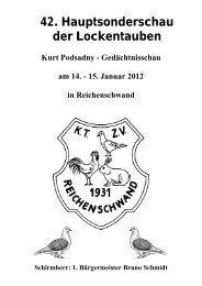 Katalog - SV der Züchter der Lockentauben