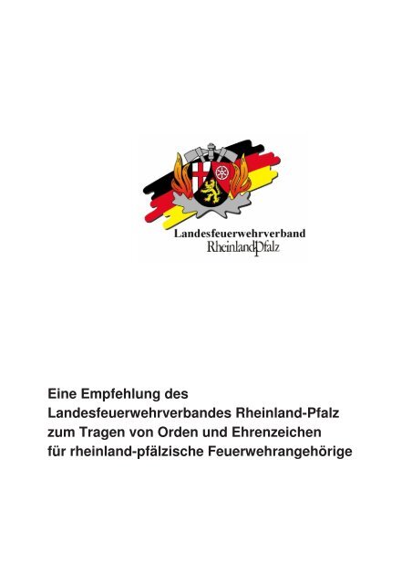 Empfehlungen - Landesfeuerwehrverband Rheinland-Pfalz eV