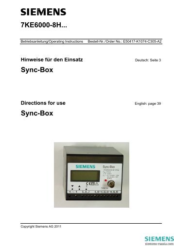 h sync breaker Circuit Siemens Leistungsschalter h sync breaker Circuit Siemens Leistungsschalter