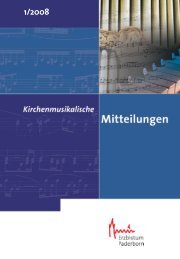 Inhalt IPD_1_2008 - Kirchenmusik im Erzbistum Paderborn