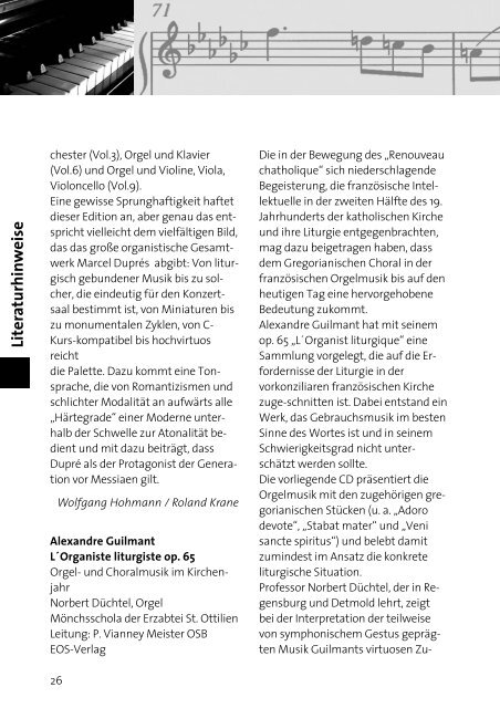 Inhalt IPD_1_2008 - Kirchenmusik im Erzbistum Paderborn