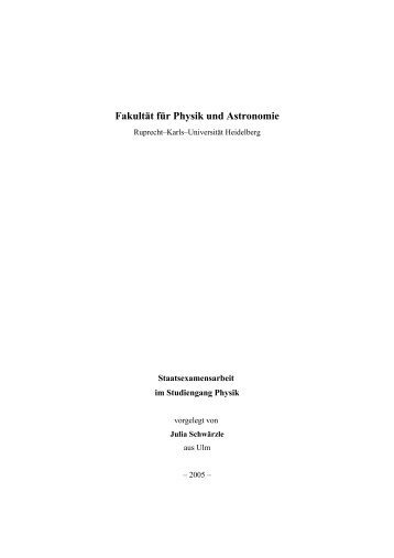 Zulassungsarbeit Julia Schwärzle - Institut für Umweltphysik ...