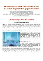 Offenbarungen über Himmel und Hölle - Mobile Prayer