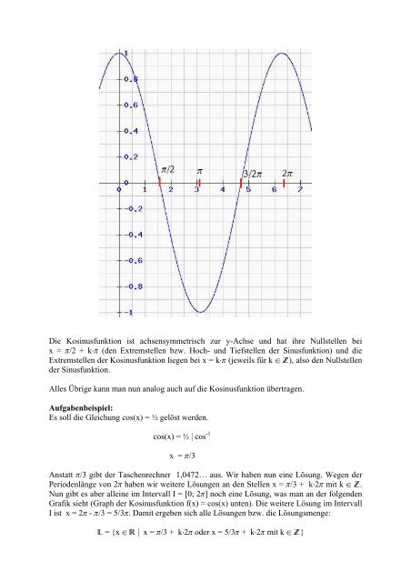 Trigonometrische Funktionen - Mathe-total.de