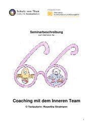 Coaching mit dem Inneren Team PDF - Schulz von Thun