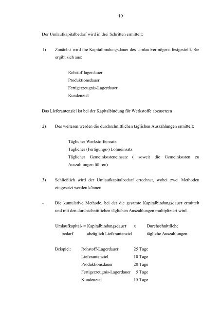 Kapitalbedarfsplanung - Hochschule Magdeburg-Stendal